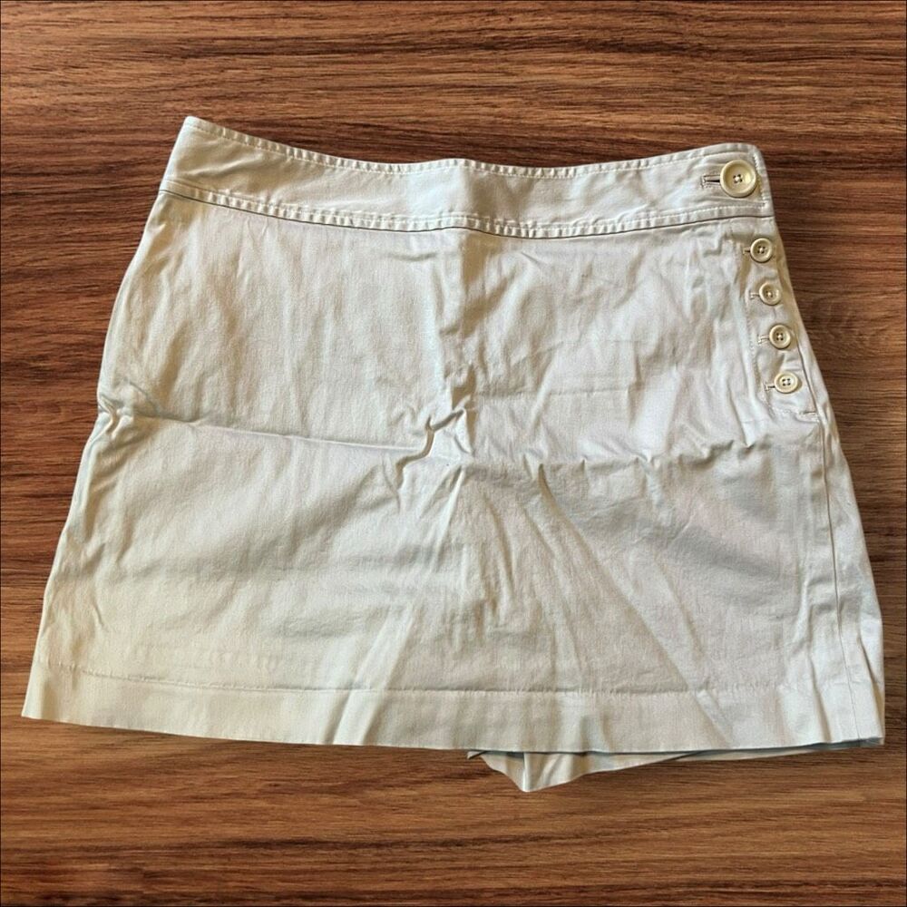Ann Taylor Beige Cotton Blend Skort Women’s Size 6